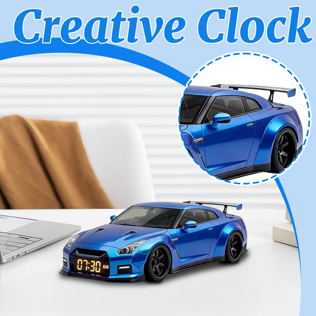 A8 Car Alarm Clock: Realistic Engine Sounds and Dynamic Flame Effects