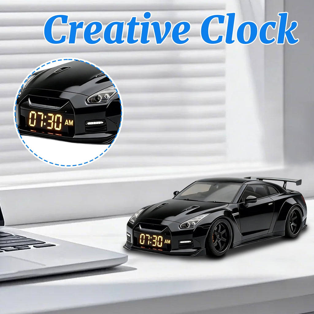 A8 Car Alarm Clock: Realistic Engine Sounds and Dynamic Flame Effects