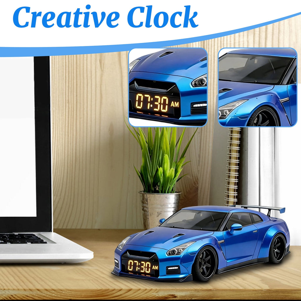 A8 Car Alarm Clock: Realistic Engine Sounds and Dynamic Flame Effects
