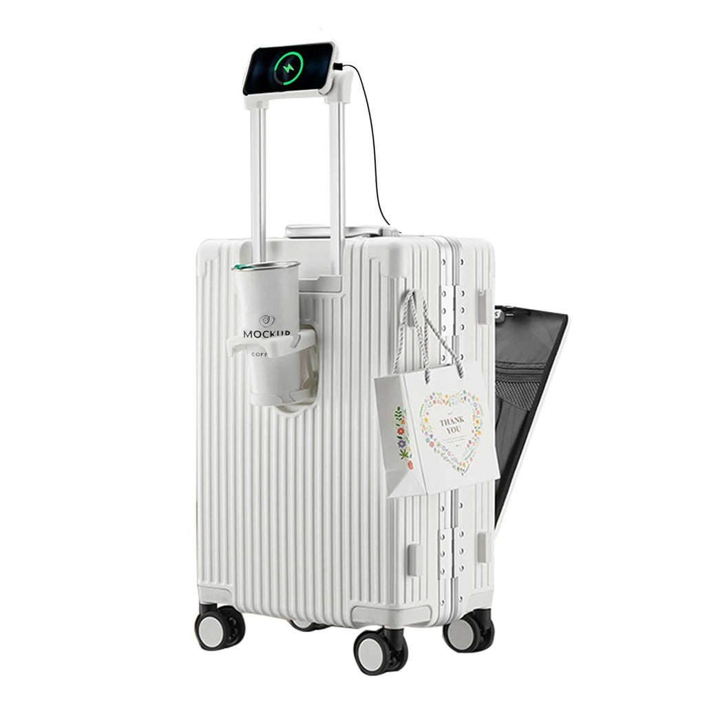 Aluminum alloy frame PC hard shell universal wheel aviation luggage