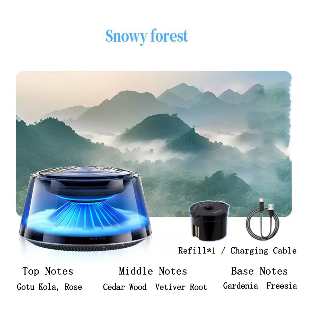 Iceberg atomizing car diffuser