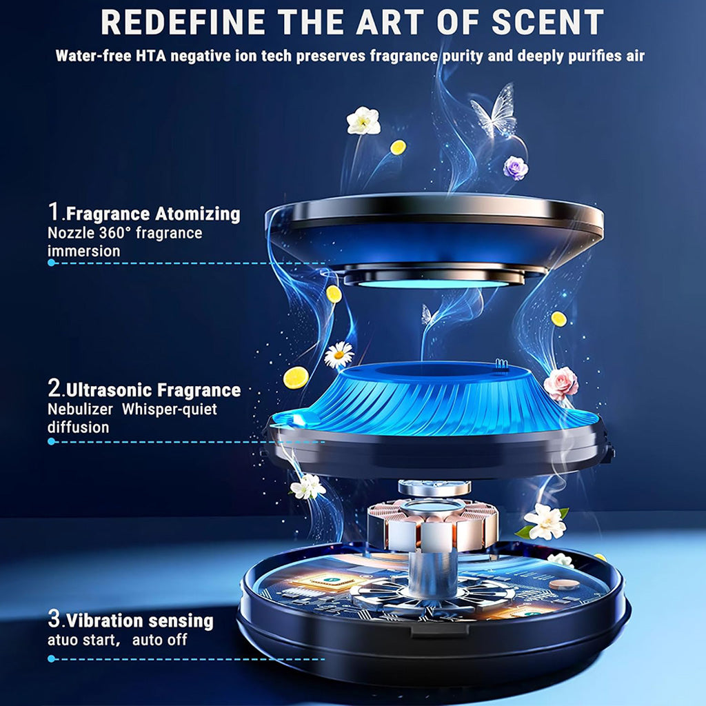 Iceberg atomizing car diffuser