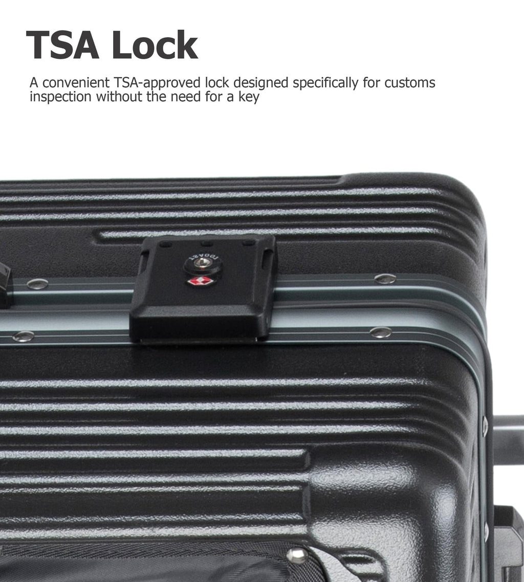 Aluminum alloy frame PC hard shell universal wheel aviation luggage